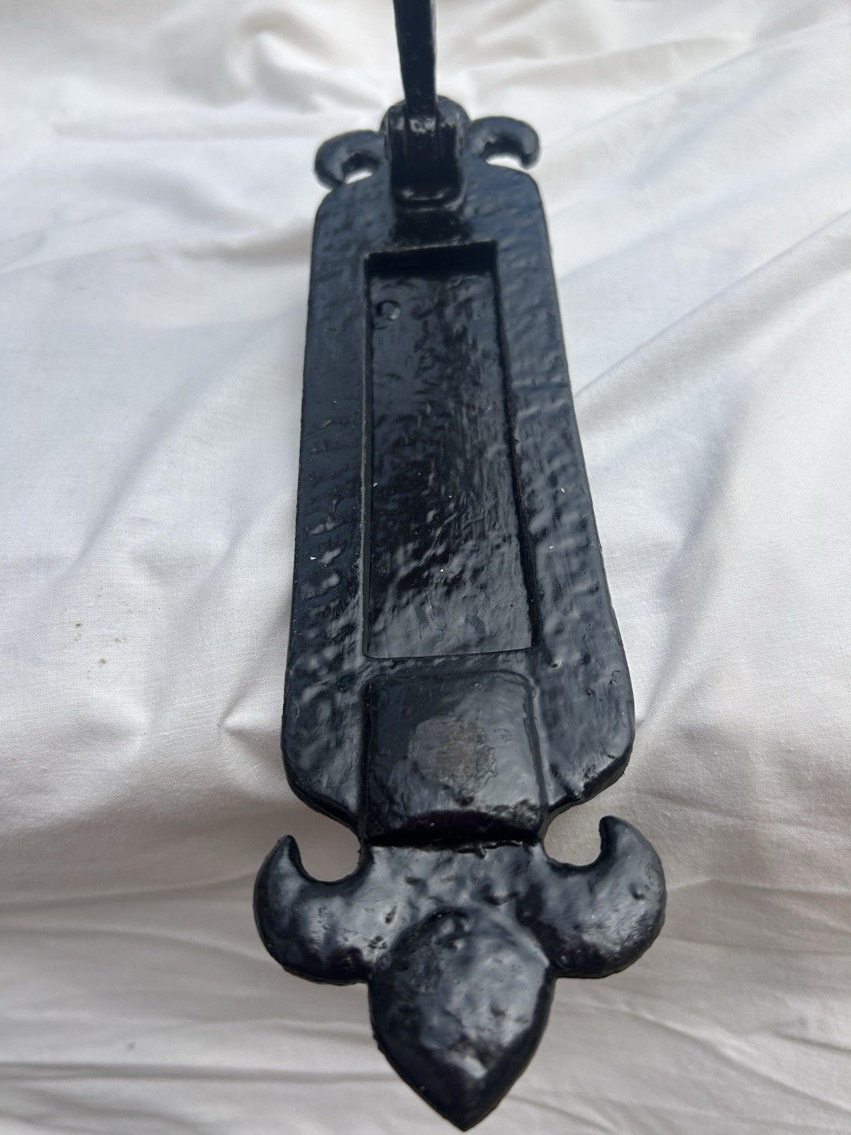 Large Antique Front Door Knocker Letterbox Period Cast Iron Gothic Tudor Metal photo Home Fixtures