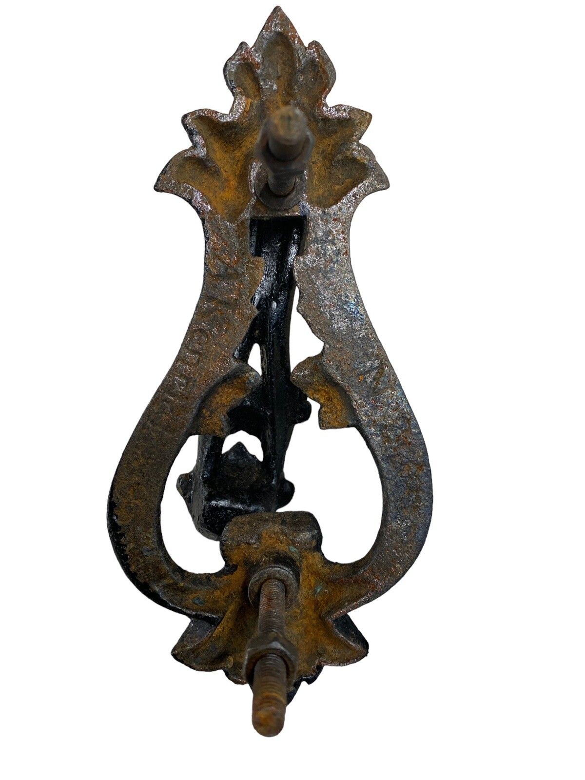 Kenrick Victorian Cast Iron Front Door Knocker Antique Old Period Metal Reclaim photo vinterior