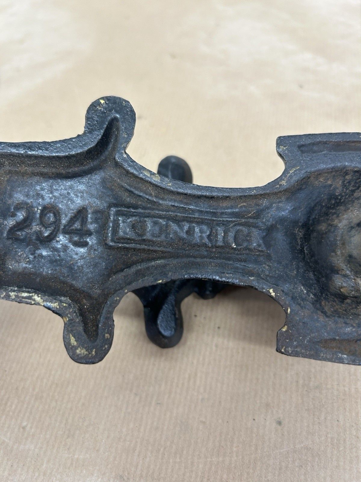 Kenrick Victorian Cast Iron Front Door Knocker Antique Old Period Metal Reclaim photo vintage
