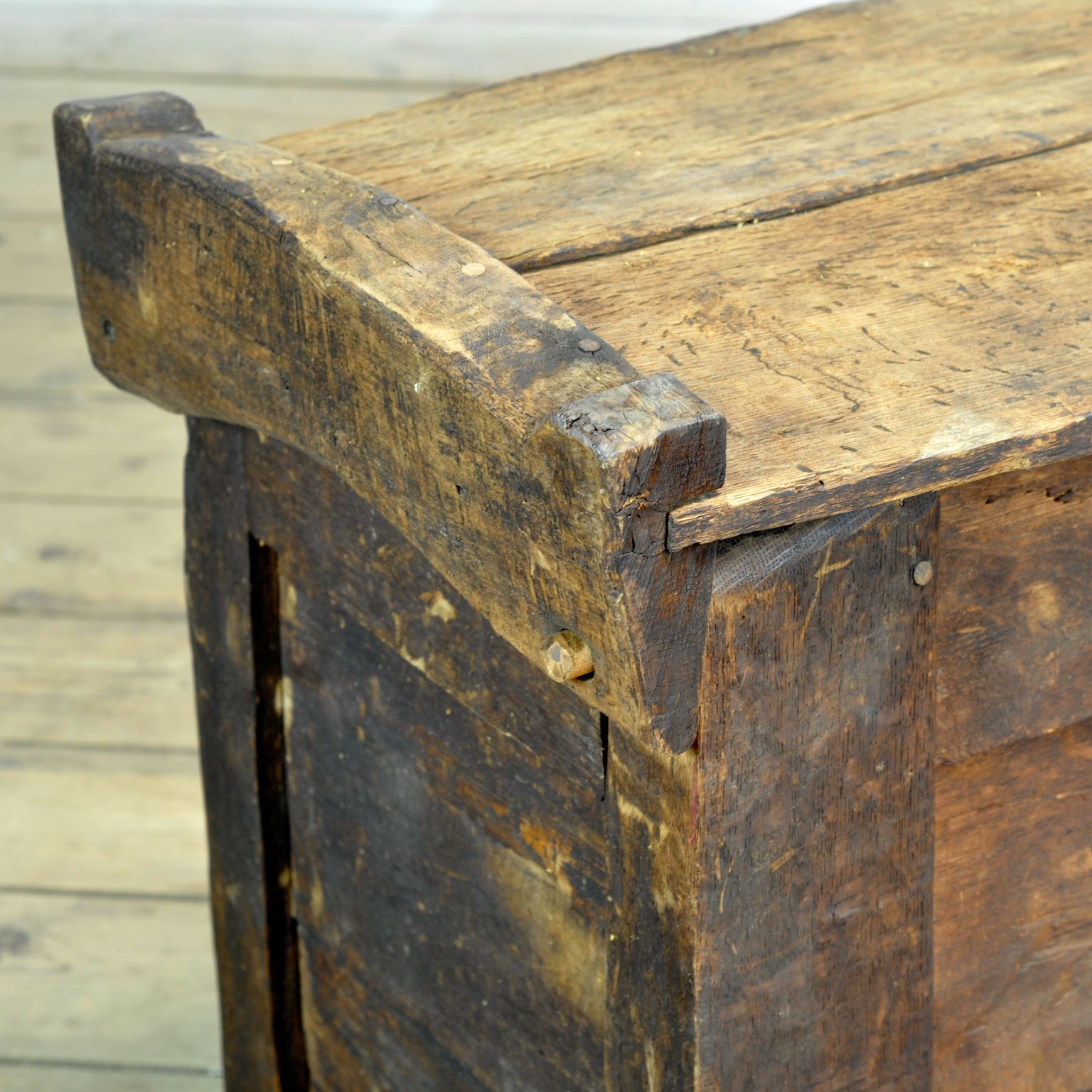 Antique Shepherd’s Chest, Circa 1850 photo vintage