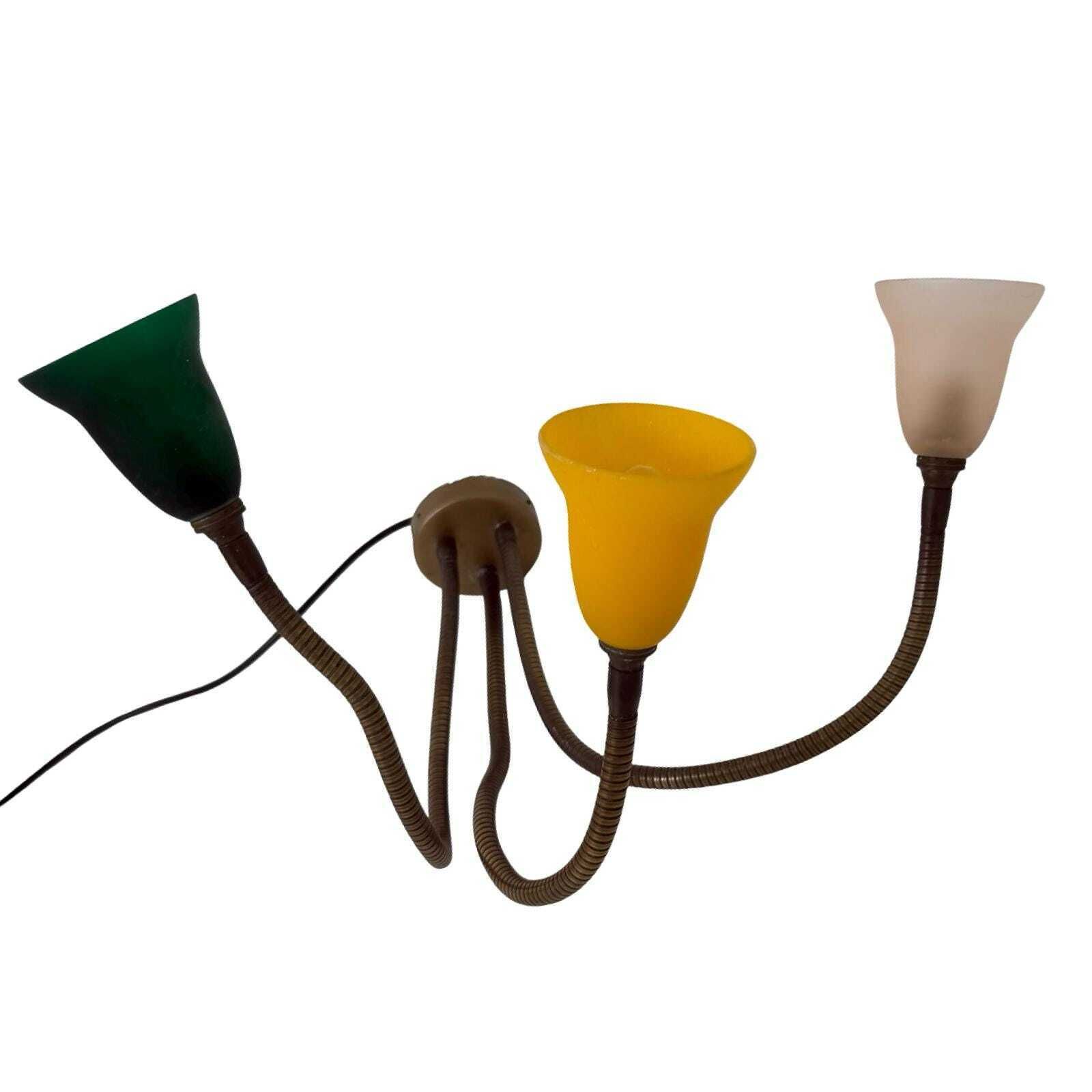 Rob Nollet   Deja Vu Nijmegen   Wall Mounted Lamp   Goosneck (Triple)   Glass Shades, Dutch Design photo Lighting