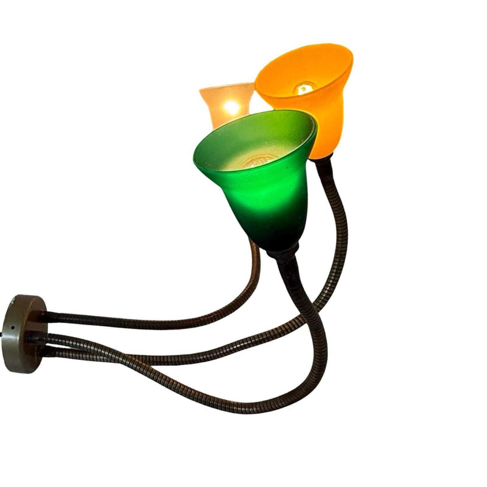 Rob Nollet   Deja Vu Nijmegen   Wall Mounted Lamp   Goosneck (Triple)   Glass Shades, Dutch Design photo 162.0