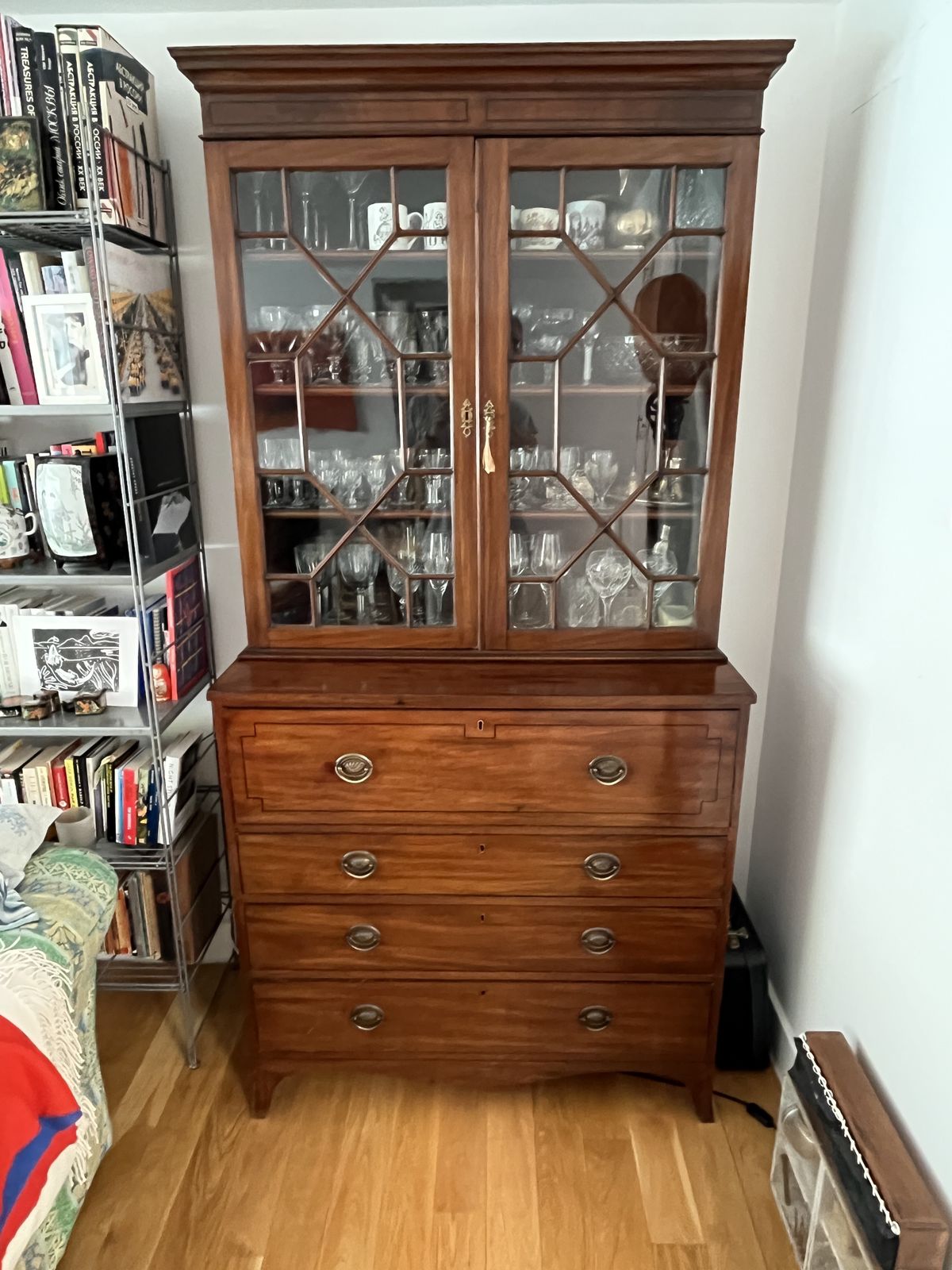 Antique Regency Secrétaire With Display Cabinet photo buy