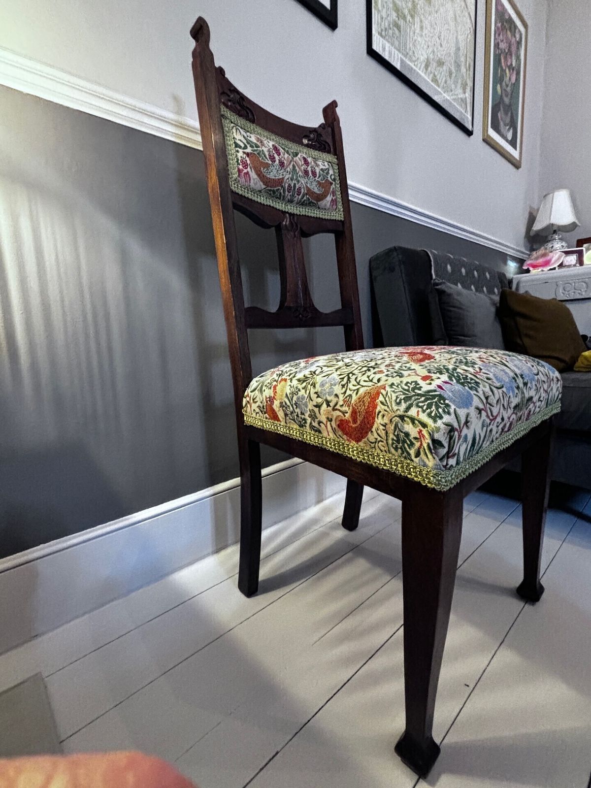 Beautifully Restored Art Nouveau Salon Chair Circa 1880 1910 photo 400.0