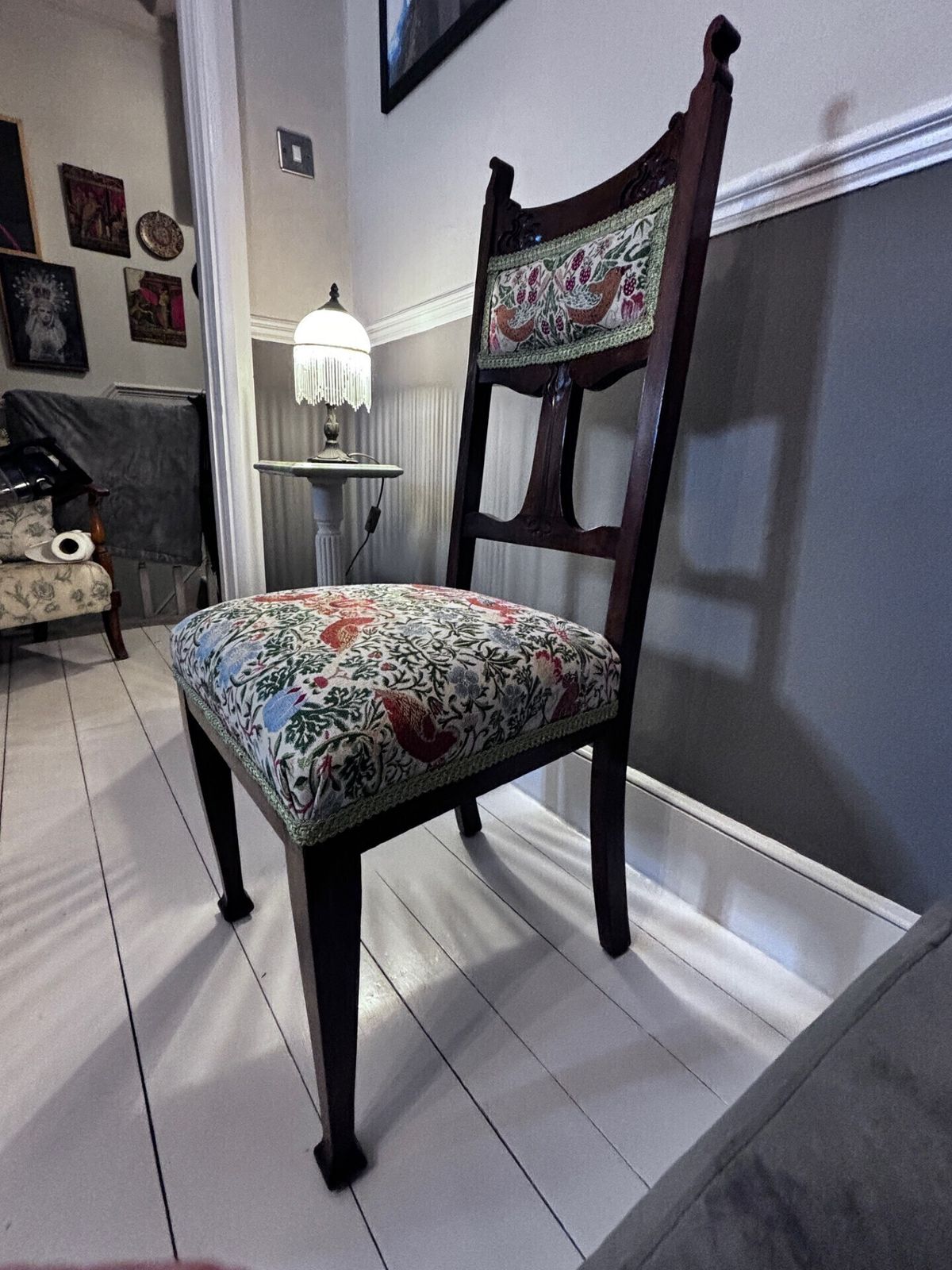 Beautifully Restored Art Nouveau Salon Chair Circa 1880 1910 photo vinterior