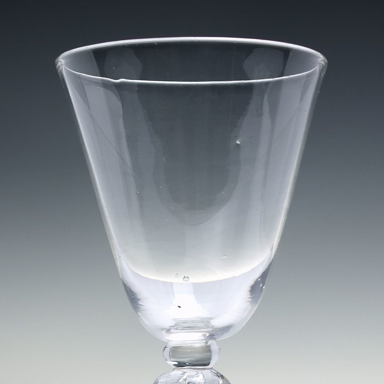 18th Century Light Baluster Wine Glass C1750 Ex Cranch Collection photo furniture