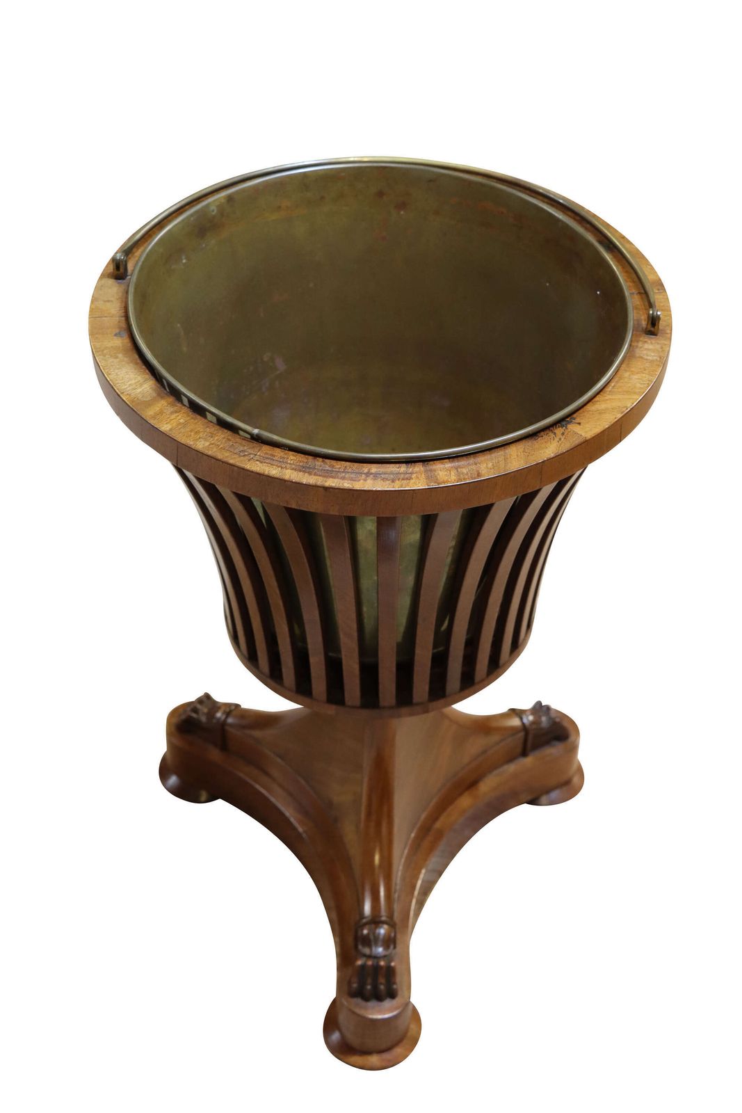 Early 19th Century Dutch Empire Style Mahogany Jardinière Bucket, C.1830 photo furniture