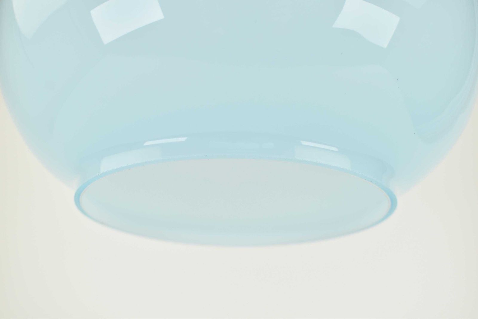 French Mid Century Pendant Light By Blue Vintage Ceiling Lamp | Italian Murano Pastel Vistosi 1950s 1960s Fifties photo 232.0
