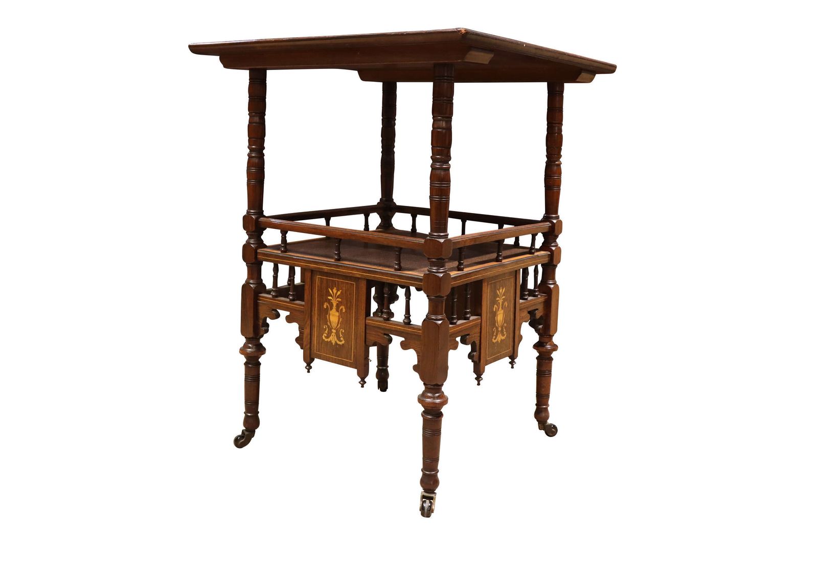 Late 19th Century Inlaid Rosewood Side Table, English, Circa 1890 photo for sale