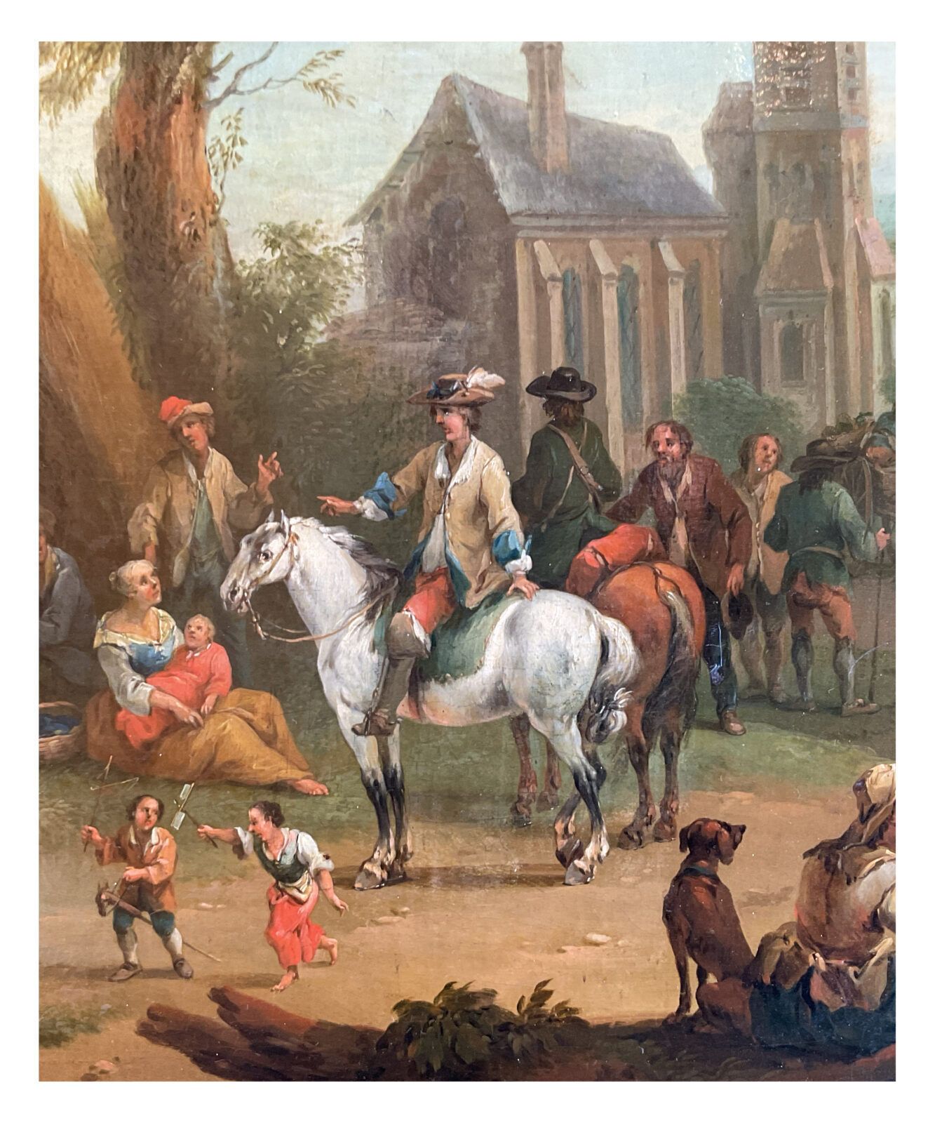 Franz De Paula Ferg (Att.), Village Scene – 18th Century photo for sale