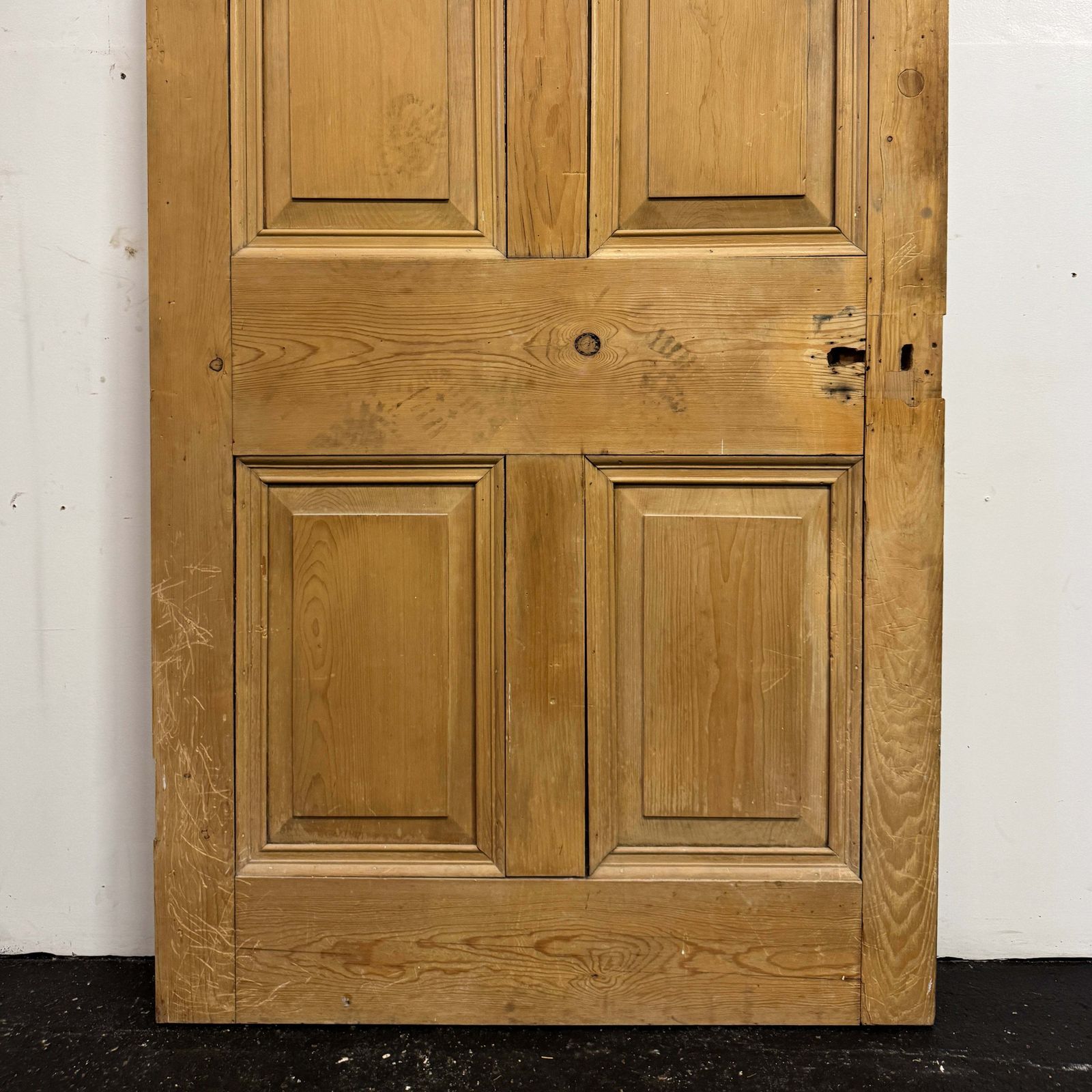 Antique Victorian 5 Panel Door   206cm X 96.5cm photo furniture