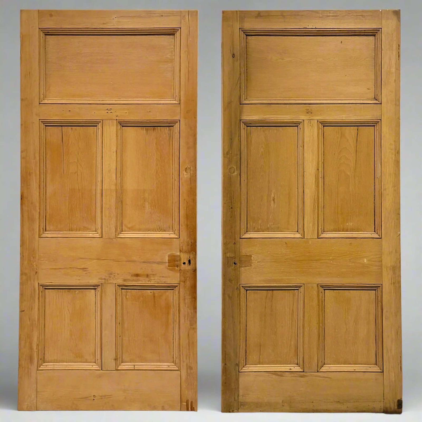 Antique Victorian 5 Panel Door   216cm X 97cm