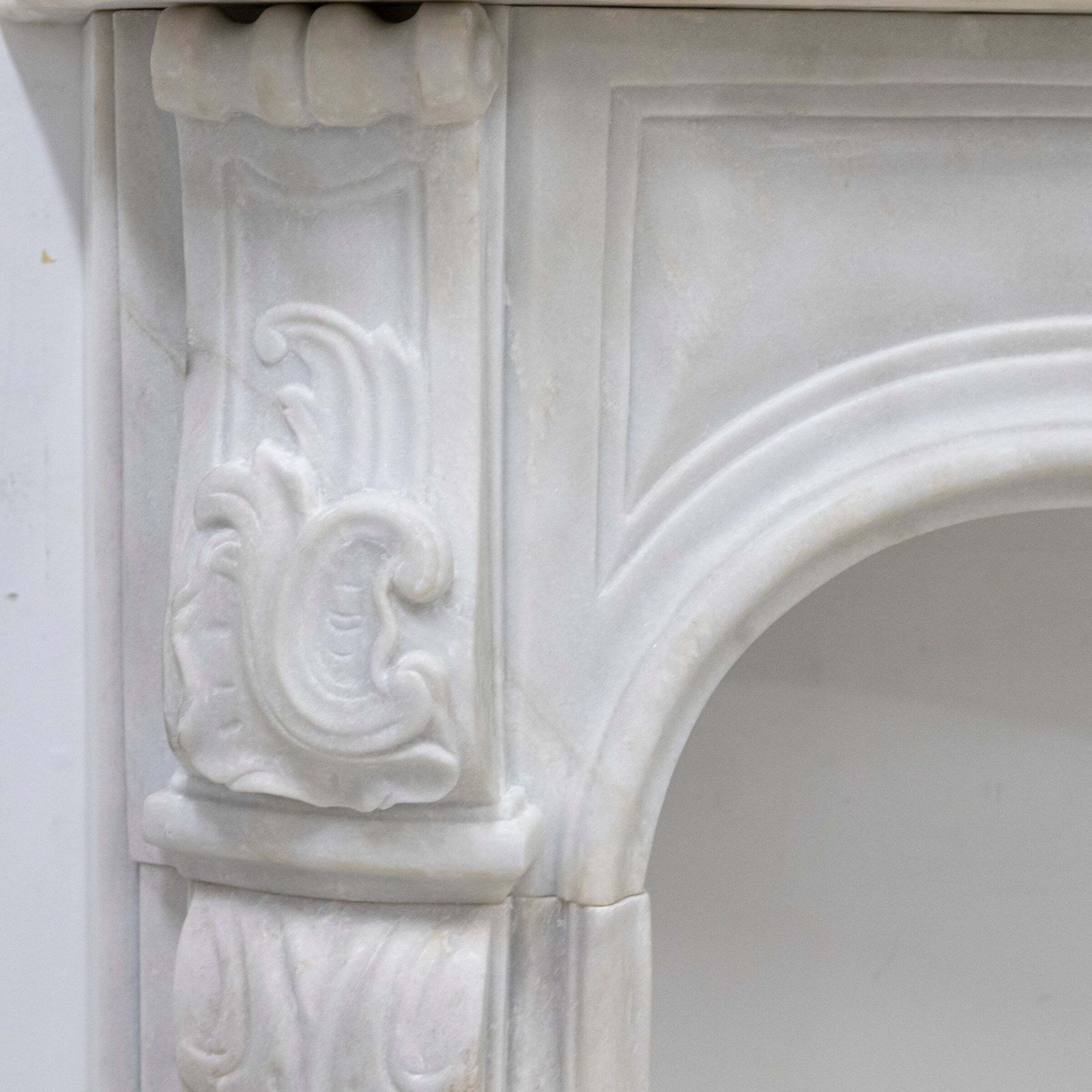 Antique Louis XV French Style Statuary Marble Fireplace photo 5200.0