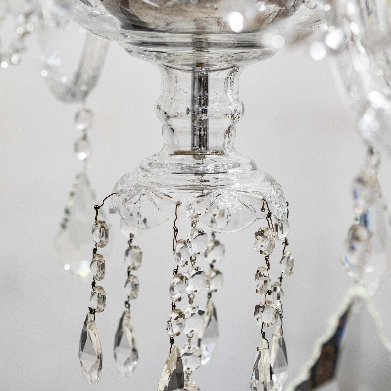 Large Antique Crystal Chandelier From Victoria Palace Theatre | Pair Available photo buy