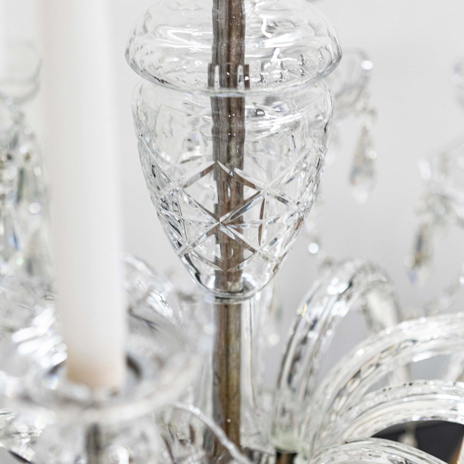 Lighting Large Antique Crystal Chandelier From Victoria Palace Theatre | Pair Available photo