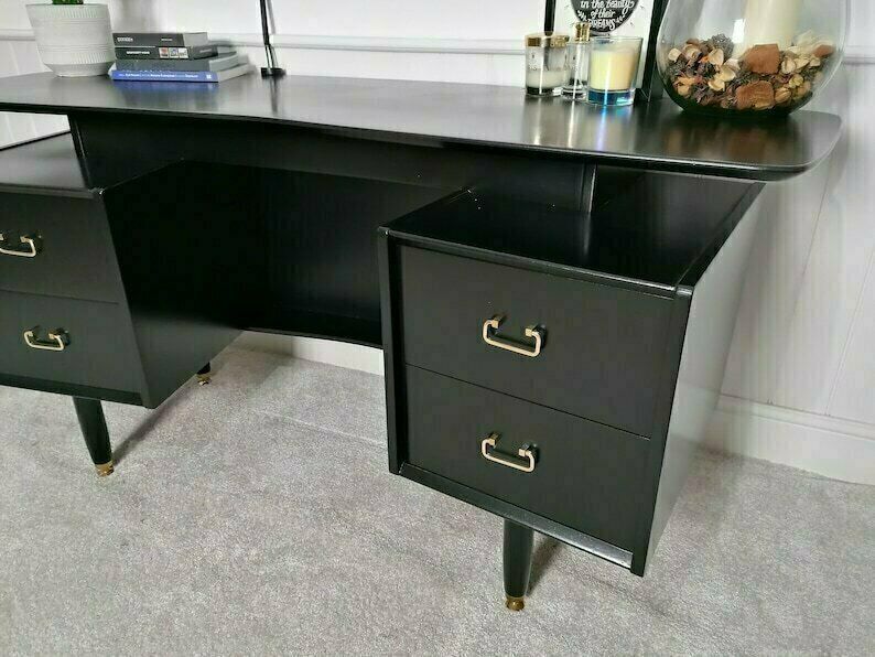 photo for sale G Plan Dressing Table In Black And Gold