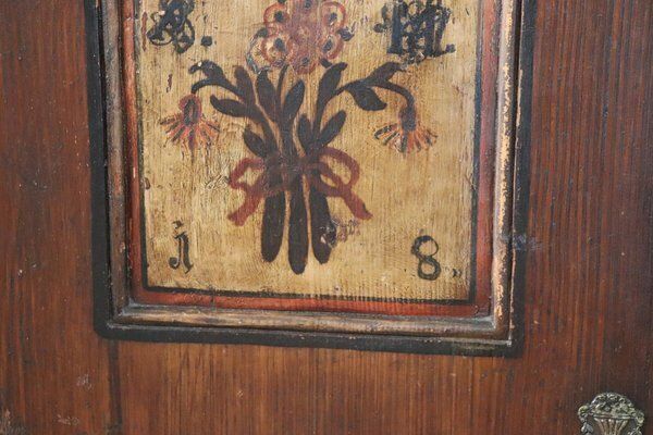 photo vintage Antique Tyrolen Wardrobe In Pine, 1800s