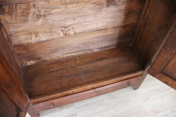 Antique Wardrobe In Poplar Wood, 1800s photo furniture