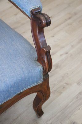 Antique Walnut Armchair, Mid 19th Century photo 2208.0