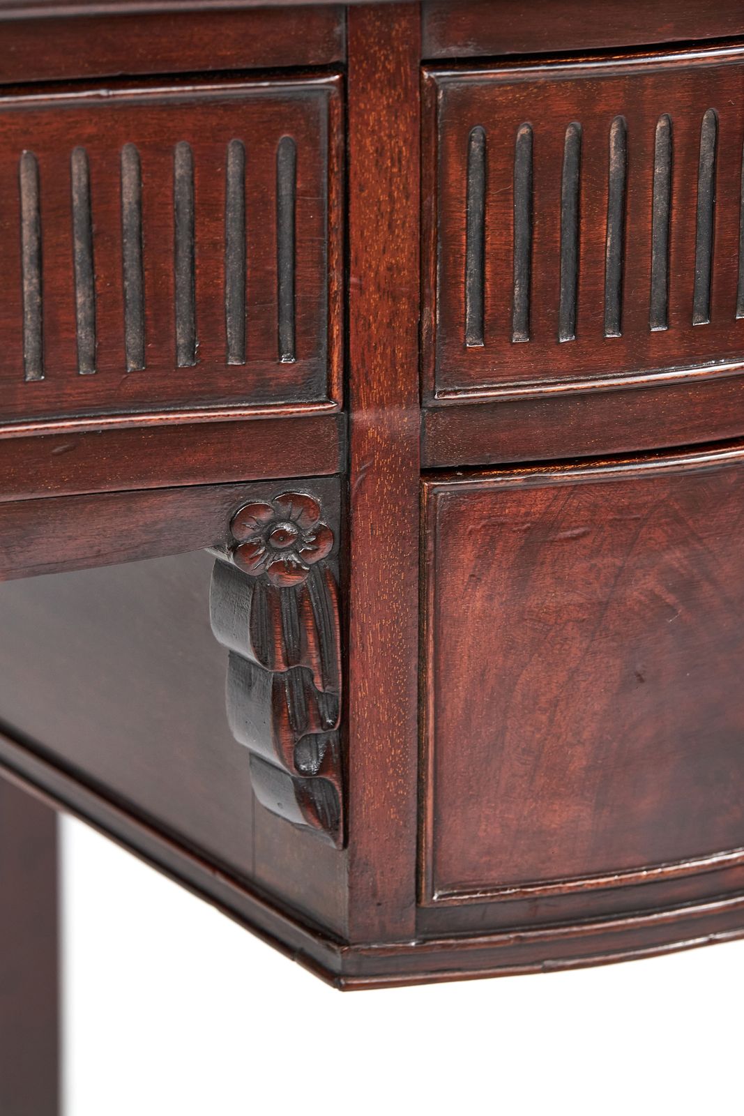 Edwardian Mahogany Writing Table In The Hepplewhite Manner photo vintage