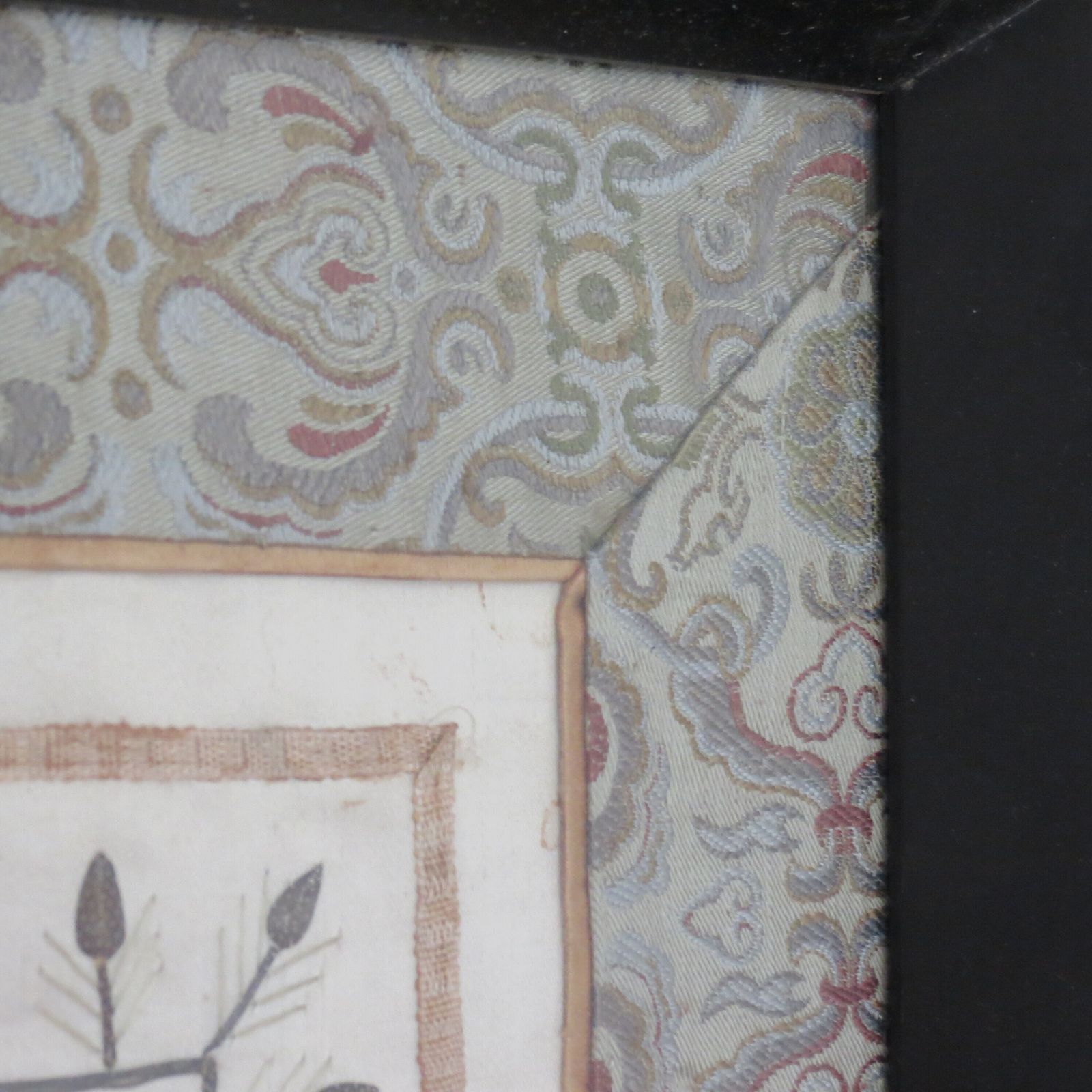 Pair Of Antique Chinese Silk And Metallic Thread Tapestries 1900 Koi Carp photo vinterior