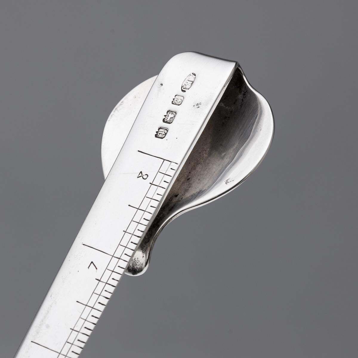 Antique 20th Century English Solid Silver Letter Opener & Measure C.1918 photo vintage