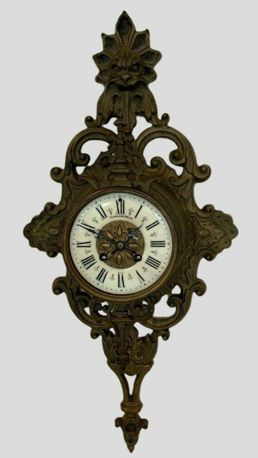 19th Century Chiseled Bronze Mascaron Decor Applique Poster