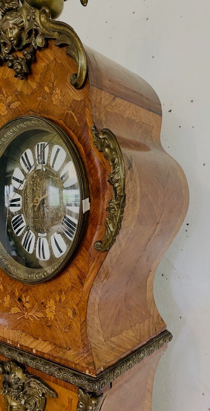 Louis XV Style Inlaid Beach Wood Regulator 20th Century photo 2760.0