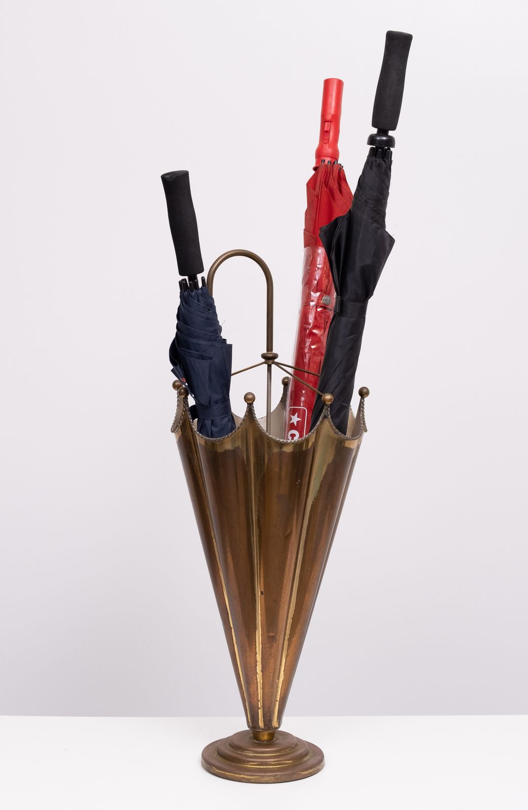 Home Decor Brass Umbrella Umbrella Stand 1950s France photo
