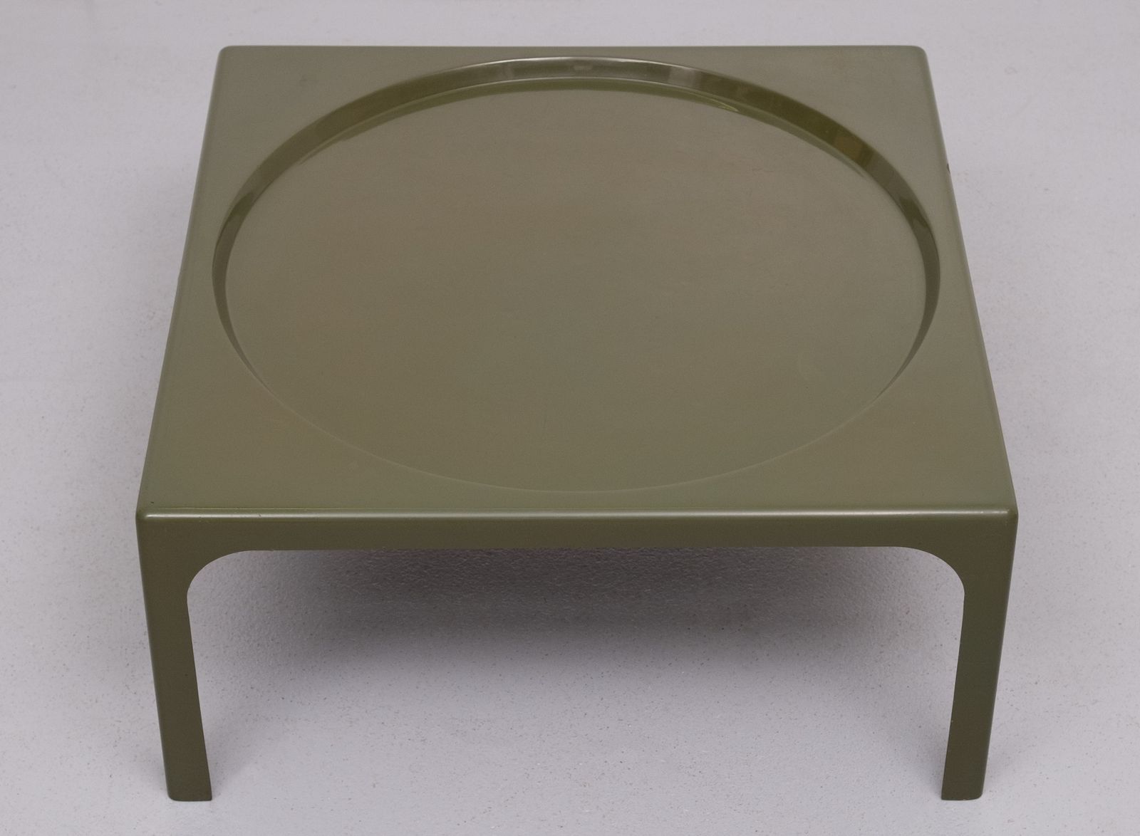 Marc Berthier Fiberglass Coffee Table 1970s France photo vintage