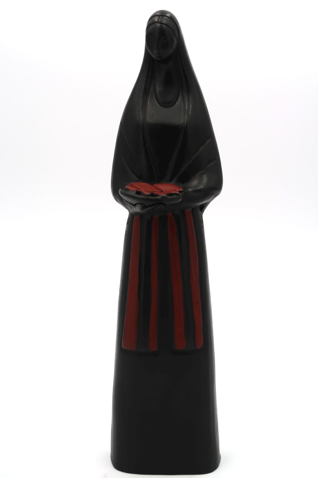 Mexicaans Terracotta Beeld, Vrouw Of Madonna, Jaren 1970 / Zwart, Mexico, Aardewerk, Keramiek photo furniture