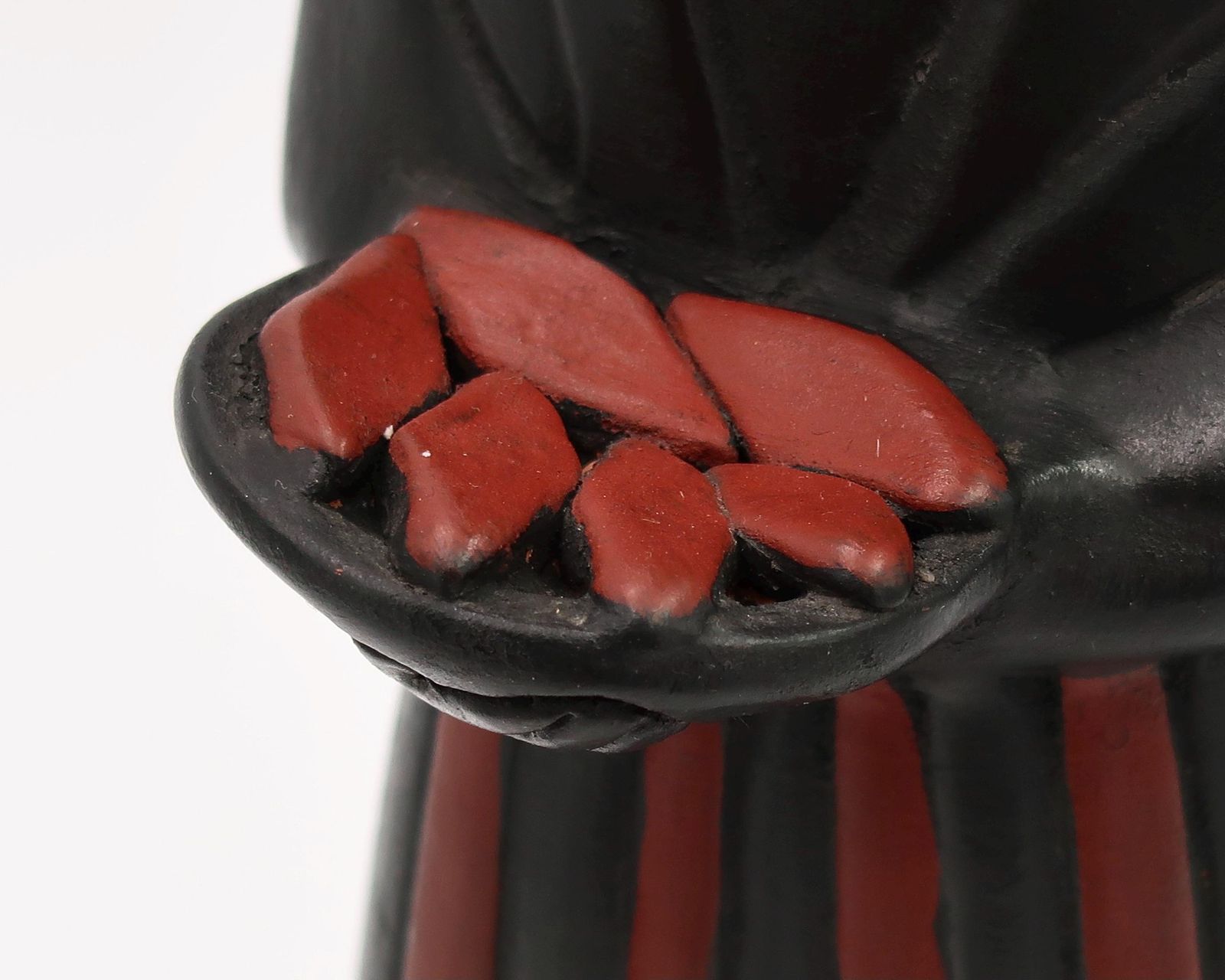Mexicaans Terracotta Beeld, Vrouw Of Madonna, Jaren 1970 / Zwart, Mexico, Aardewerk, Keramiek photo 194.0
