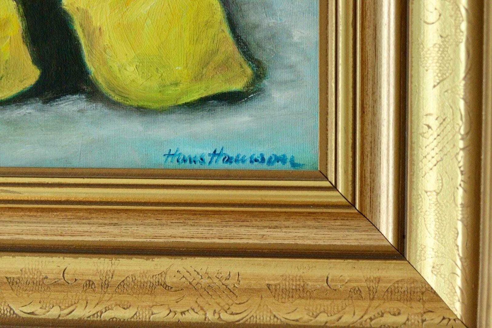Original European Still Life Oil On Panel Painting By Hans Haussdal – Vintage & Framed | 43 × 38 Cm / 16.9 × 15 In photo 275.0