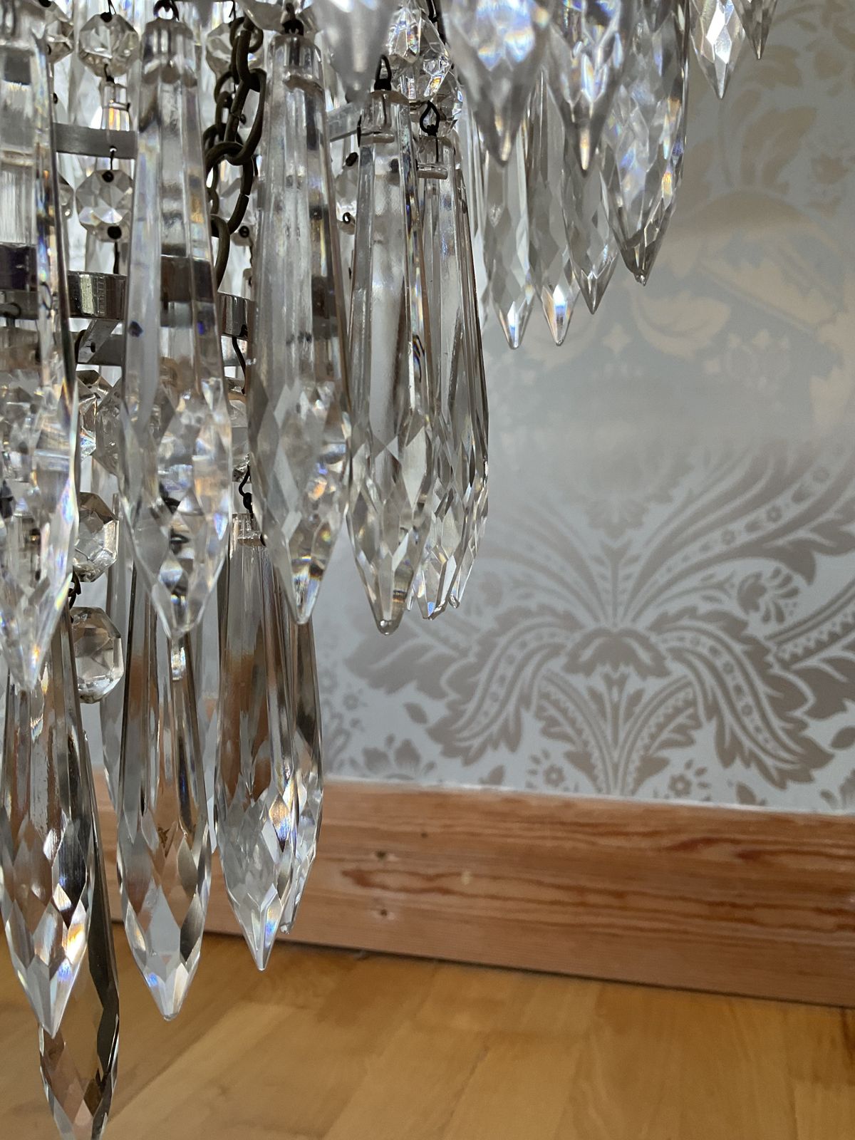 Lighting Art Deco Five Tier Crystal Glass Chandelier photo