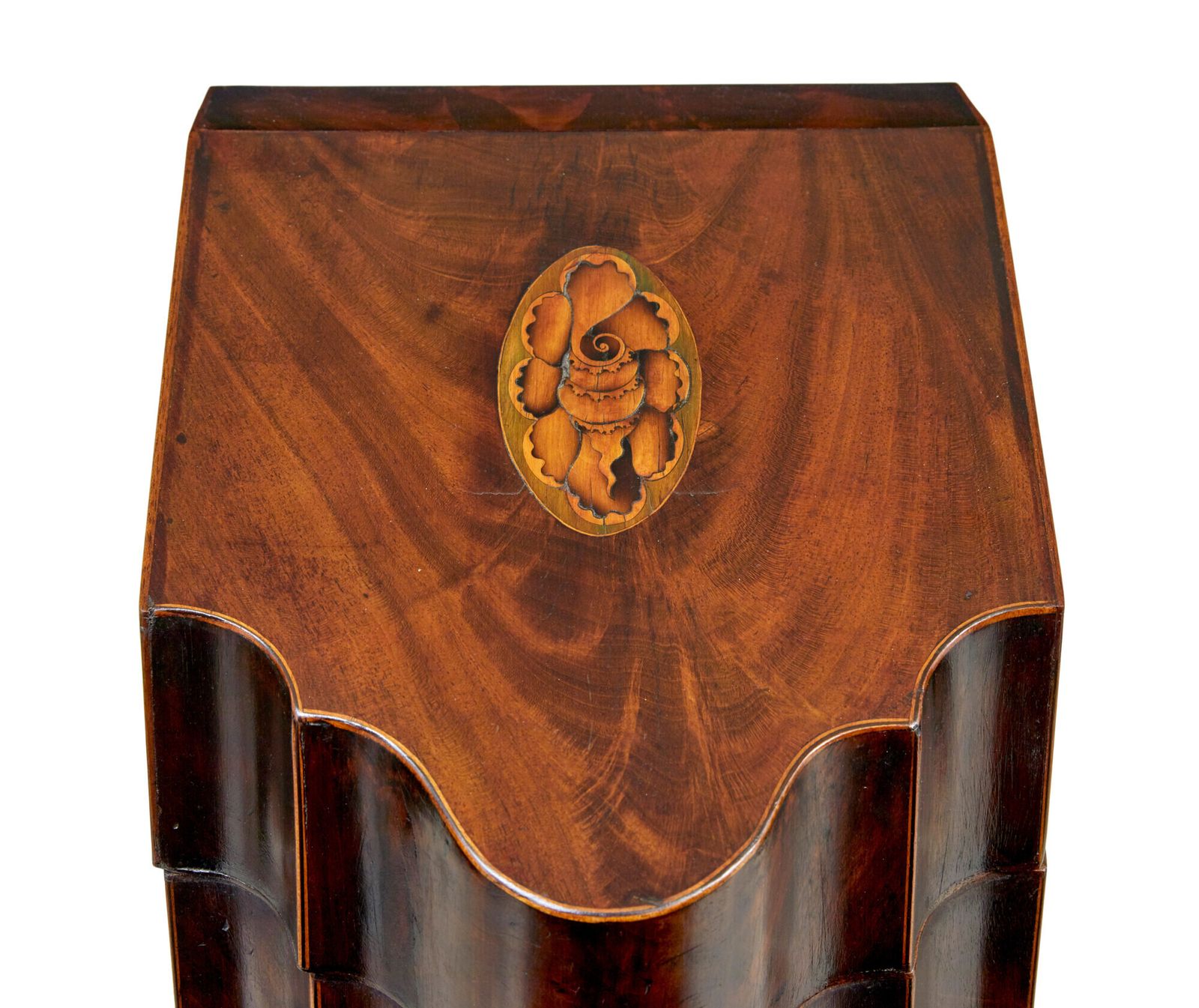 18th Century Inlaid Mahogany Georgian Knife Box photo 545.0