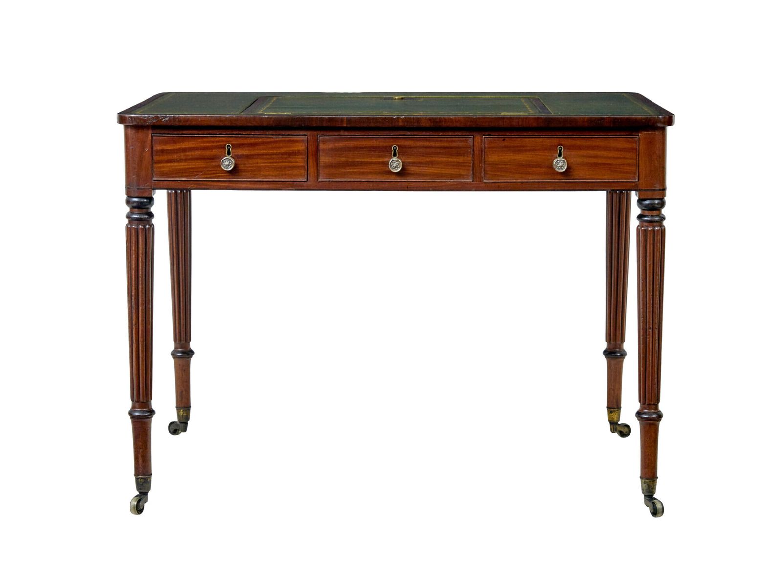 photo for sale 19th Century Late Georgian Mahogany And Leather Architects Desk