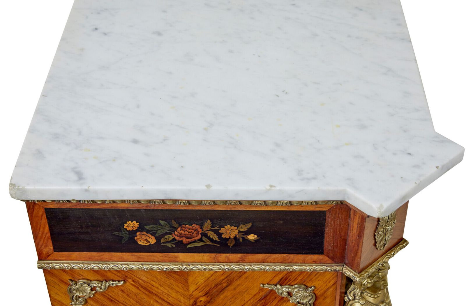 photo furniture 19th Century Louis XVI Style Ormolu Mounted Marquetry Side Cabinet