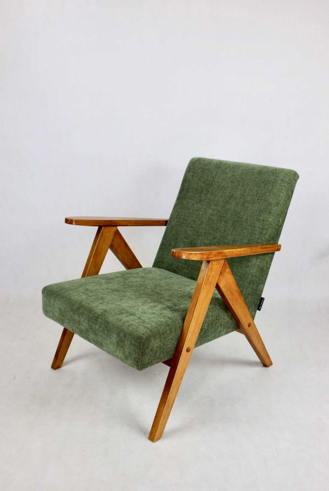 Armchair B 310 Var Green Olive Structural   2 Pieces Available photo for sale