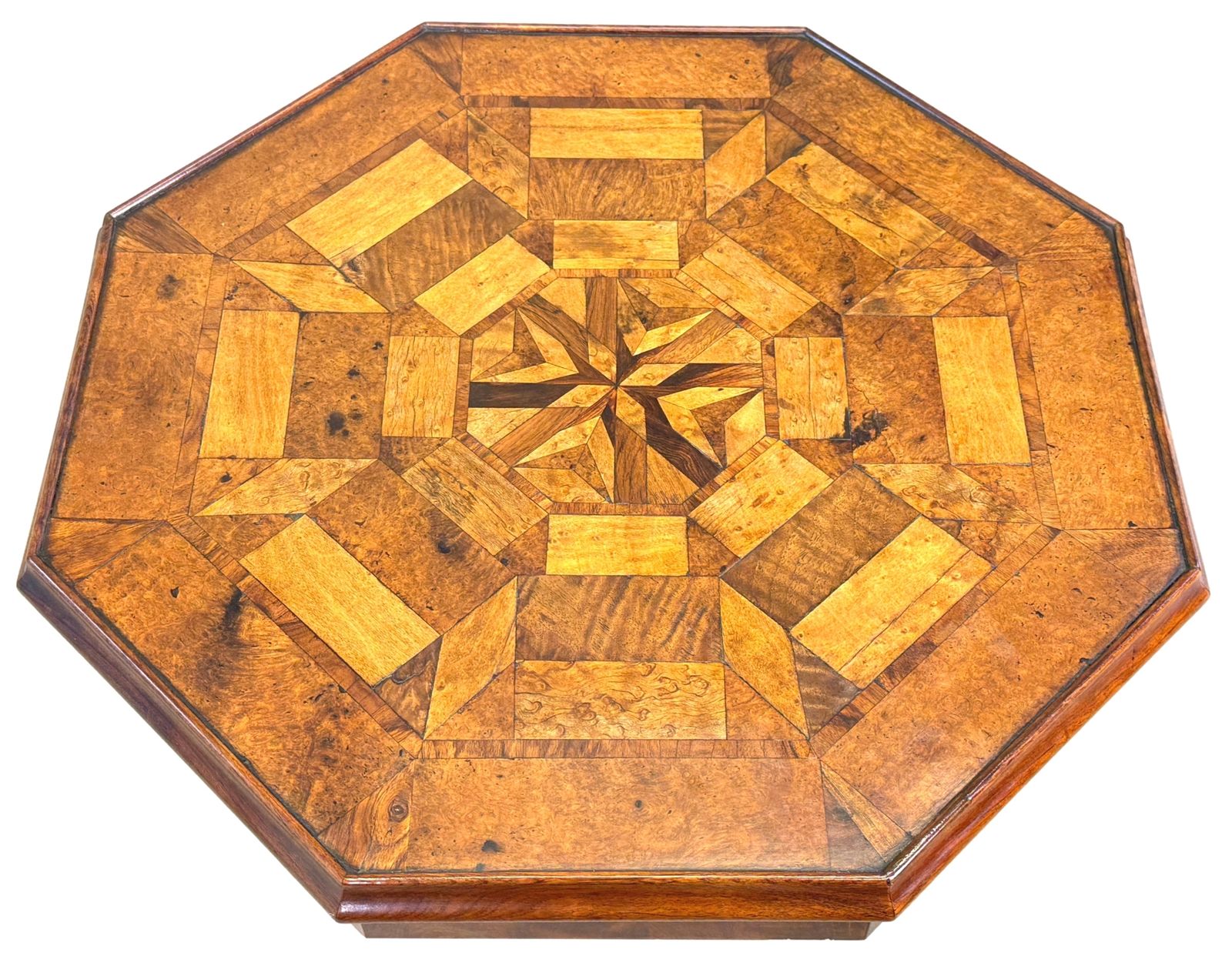 19th Century Specimen Wood Top Occasional Table (England, Circa 1840) photo Furniture