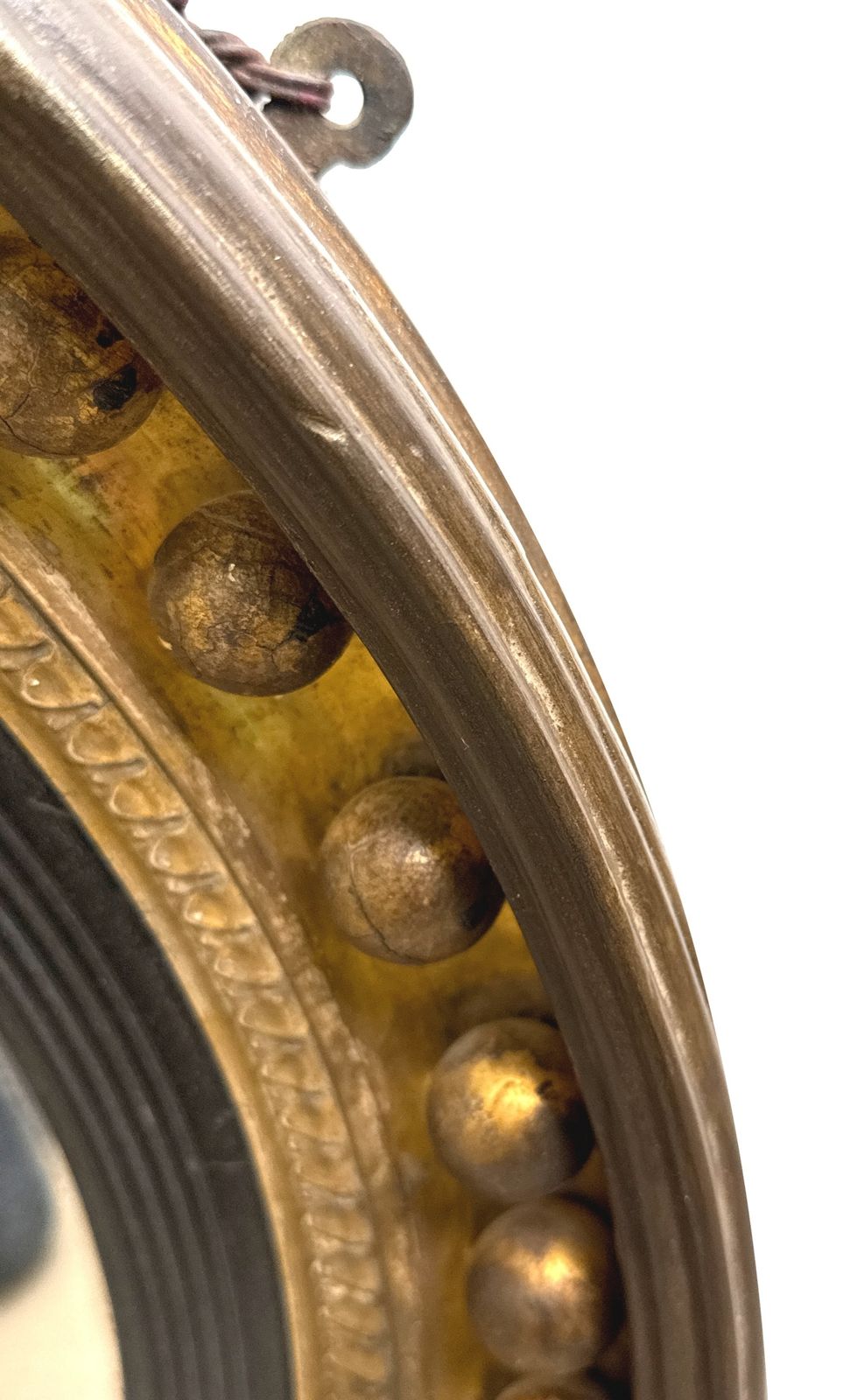Regency Giltwood Circular Convex Mirror (England, Circa 1820) photo furniture