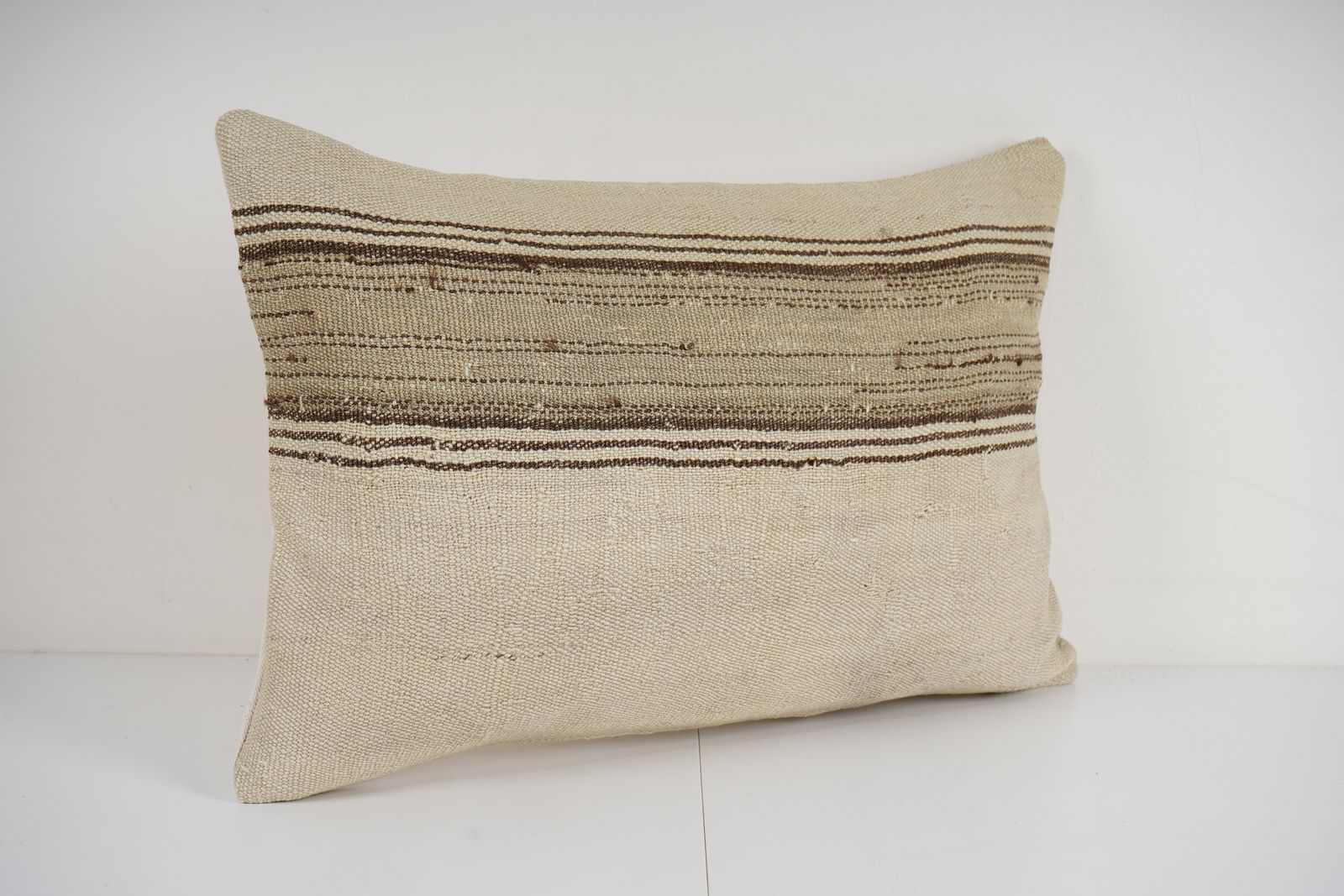 Anatolian Kilim Pillow, Bohemian Kilim Lumbar, Pillow, Couch Accent Pillow, Kilim Cover photo for sale