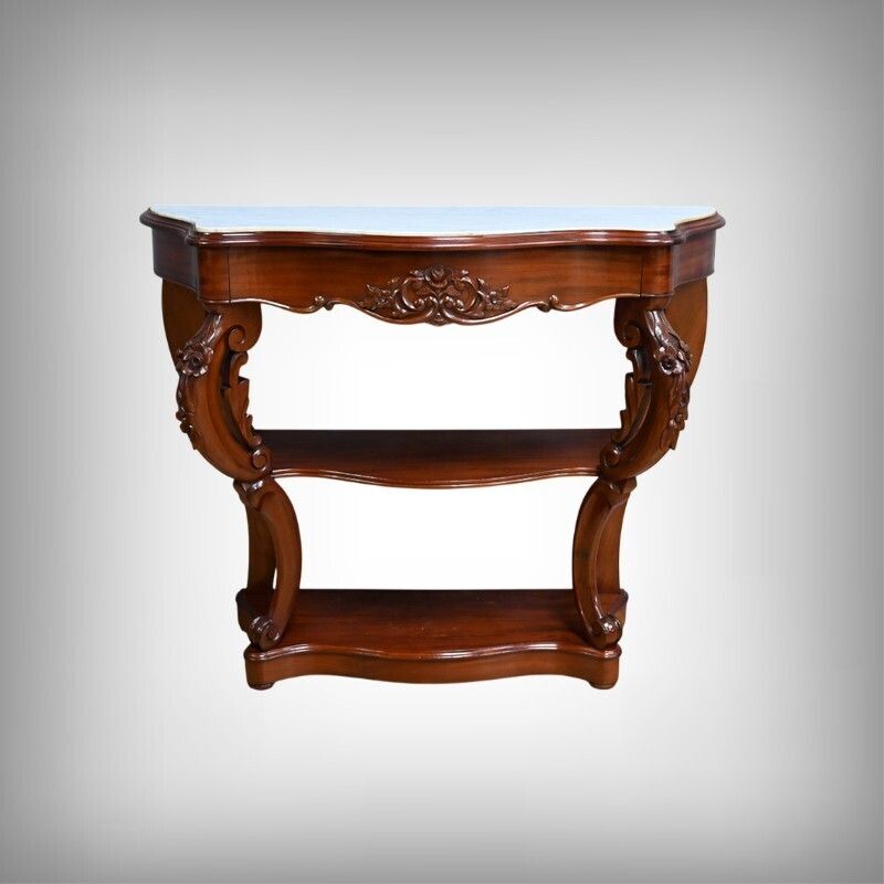 Mahogany Console, Napoleon III Period – Part 2 Of The 19th Century