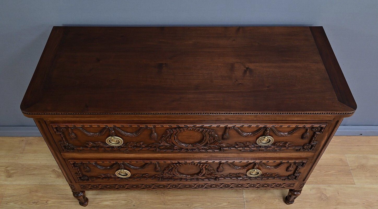 Walnut Chest Of Drawers, Louis XVI Style – Mid 20th Century photo 2900.0