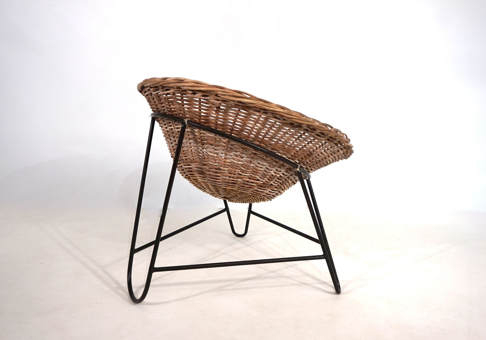 Garden Furniture Rattan Lounge Chair, 1960 photo