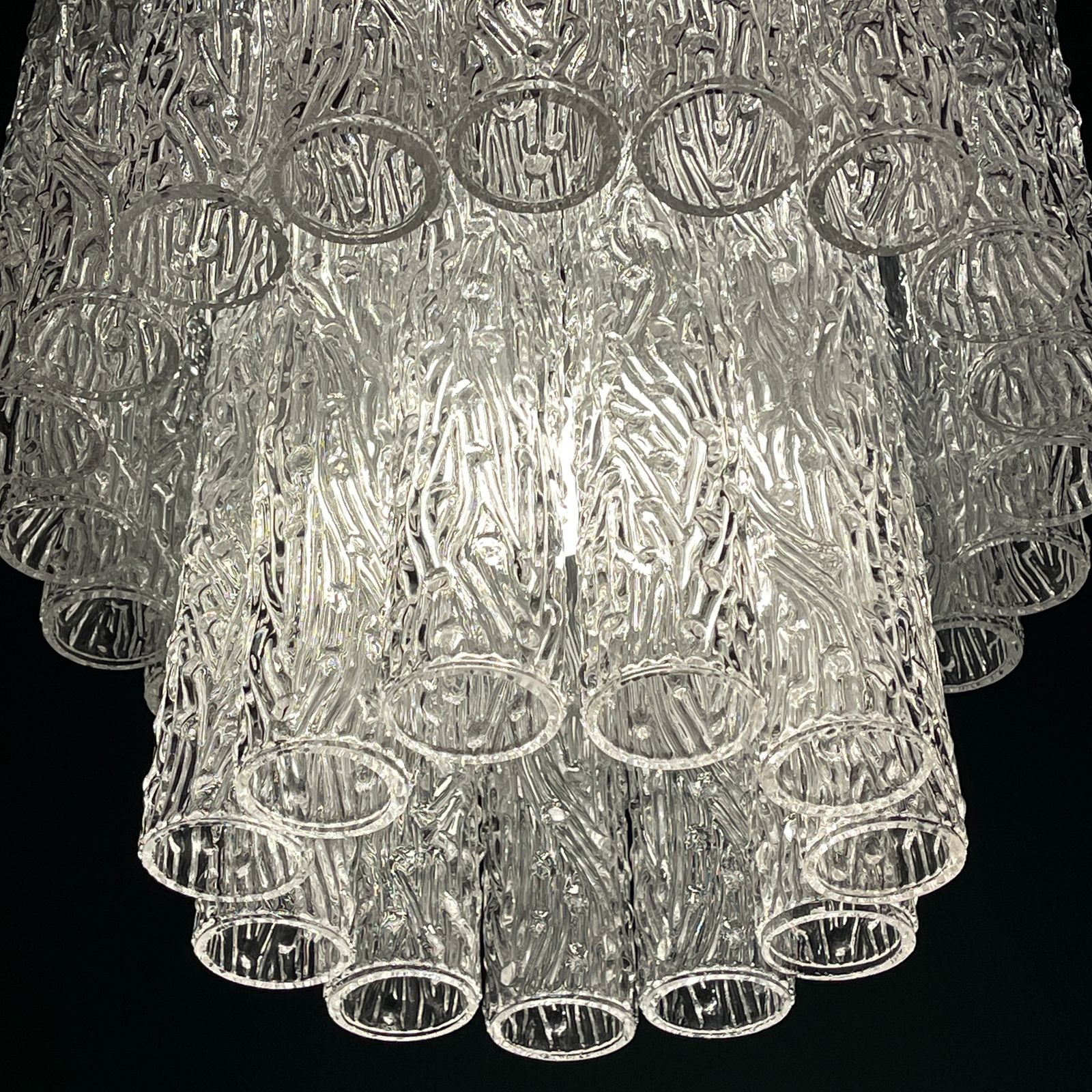 Classic Murano Chandelier Tronchi By Venini, Italy 1960s photo vinterior