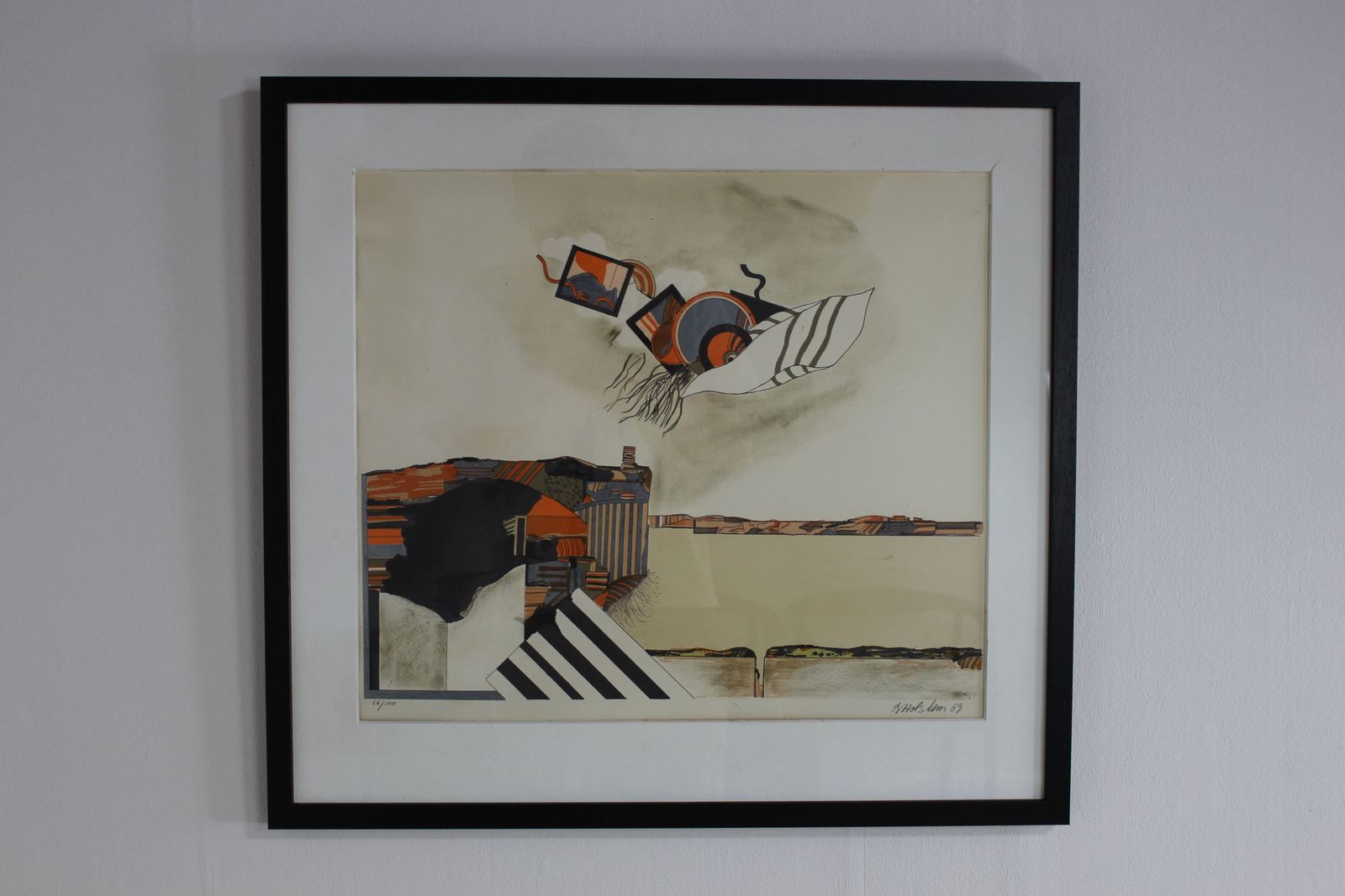 Bent Holstein Limited Edition Print Dated 1969