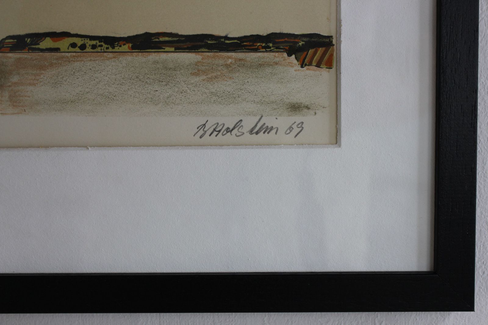Bent Holstein Limited Edition Print Dated 1969 photo Art