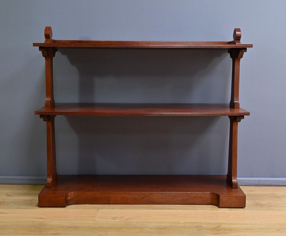 Victorian Mahogany Serving Trolley, England – Part 2 Of The 19th Century photo vintage