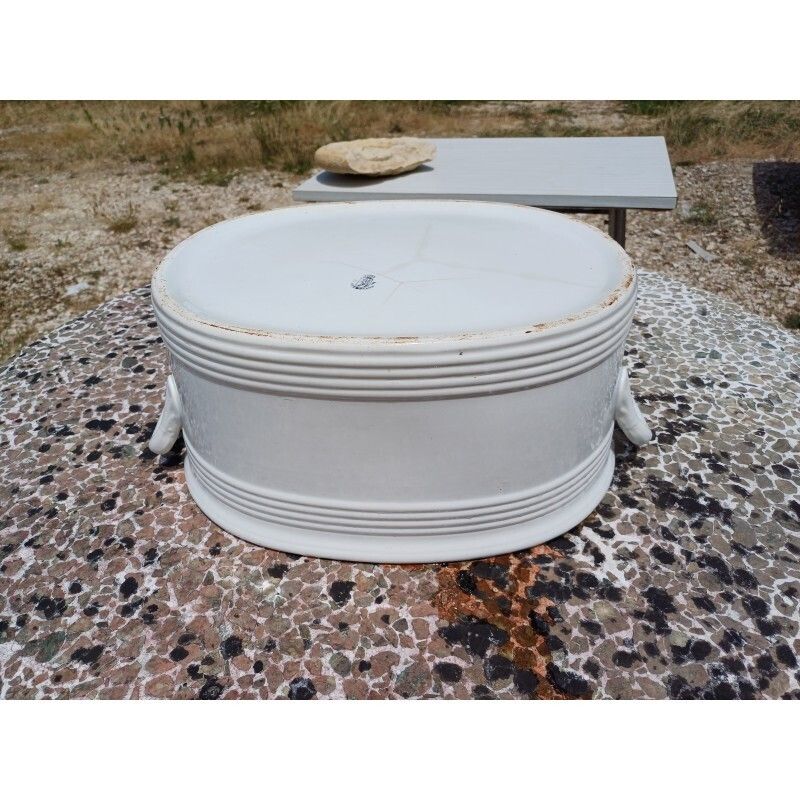 Earthenware Planter: Bf Belgium 19th photo vinterior