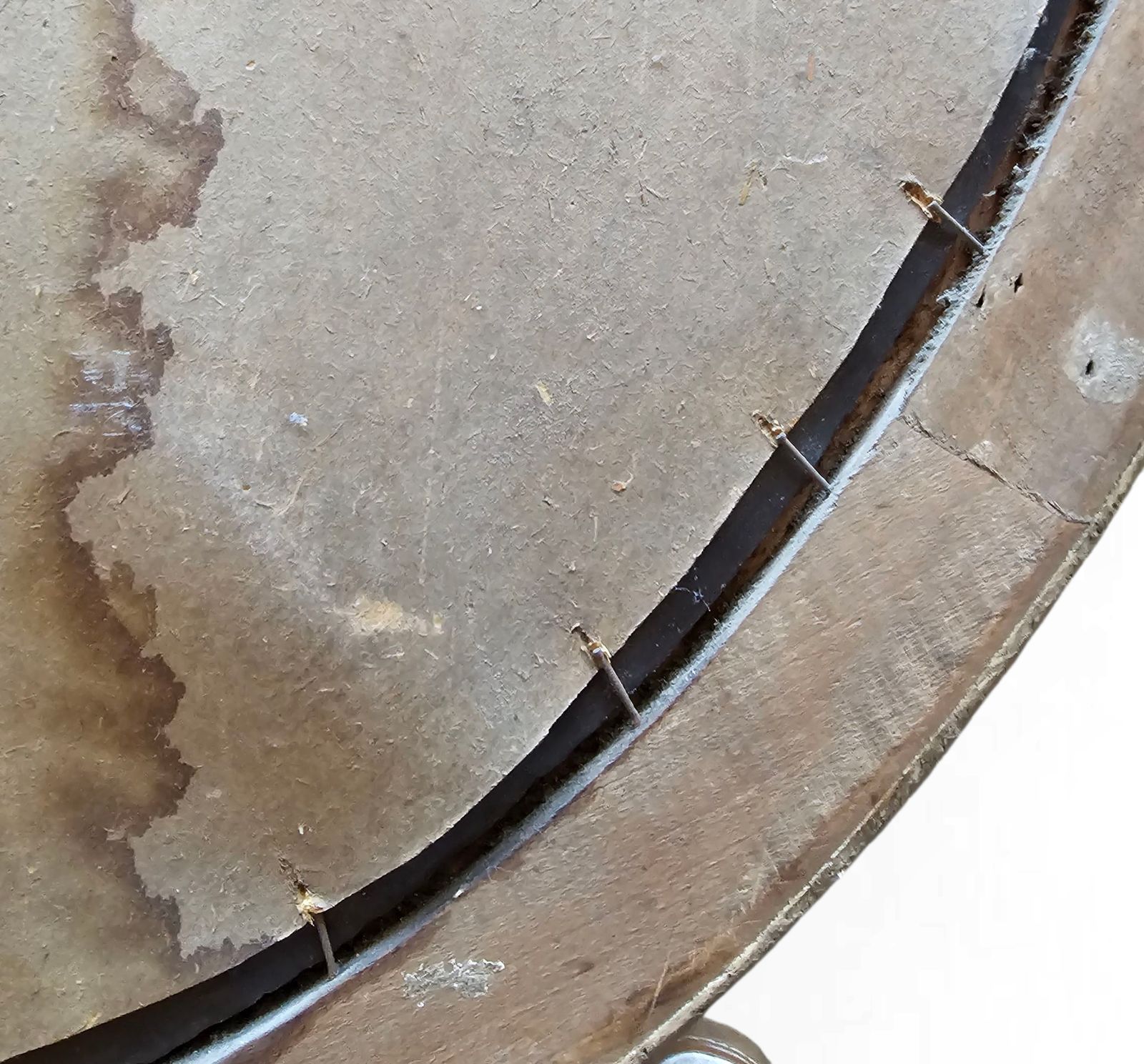 Oval Mirror  Plaster  Wood  1930s  Facet Cut photo 633.0